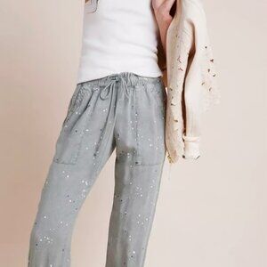 Size L Cloth and Stone made for Anthropologie Paint Splatter Joggers